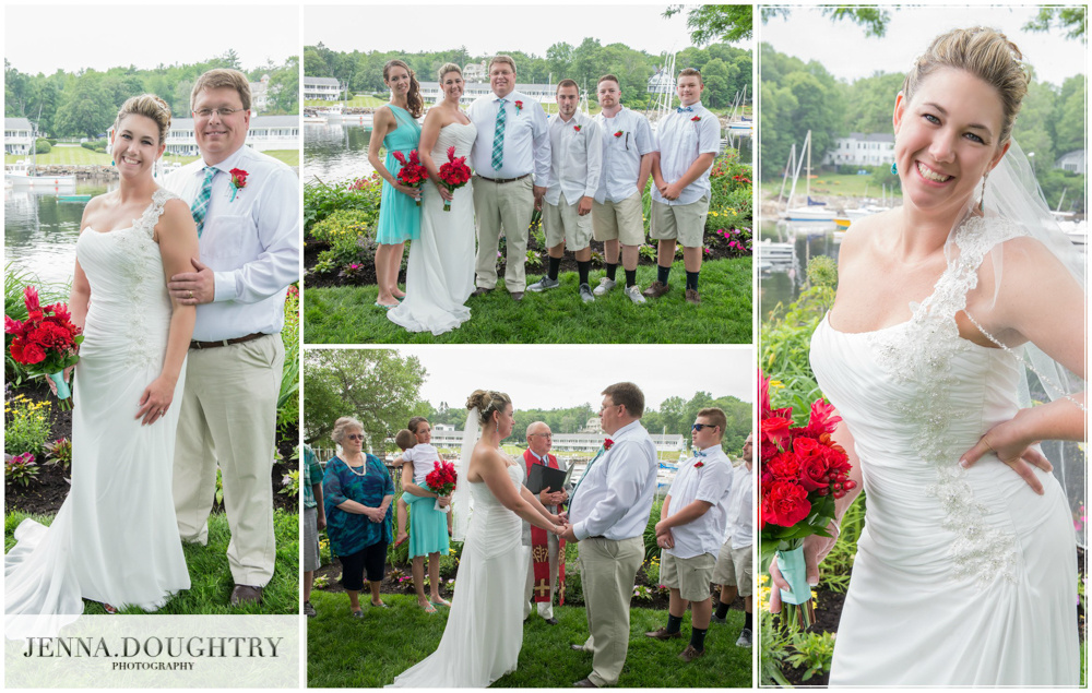 Maine Wedding Photographer Garden Ceremony