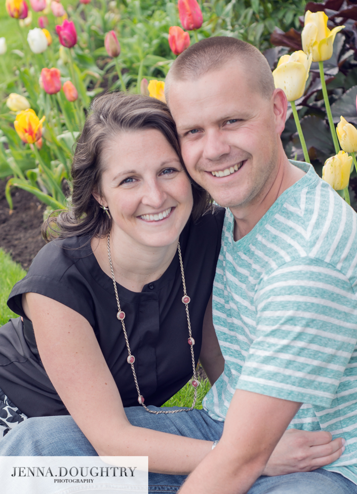 Engagement photographer in Southern Maine Spring Tulips