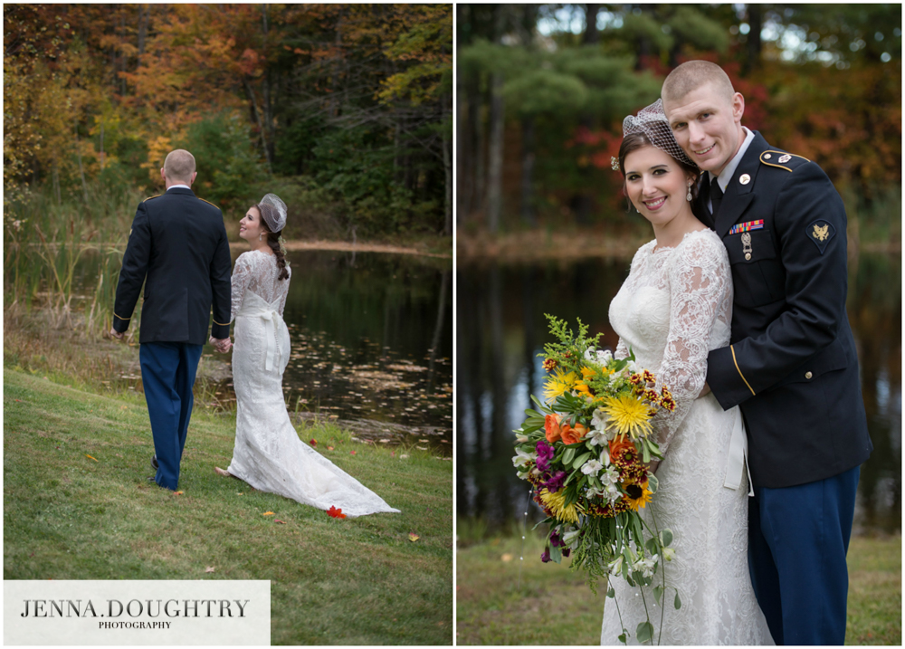 Maine Fall Military Wedding Photographer