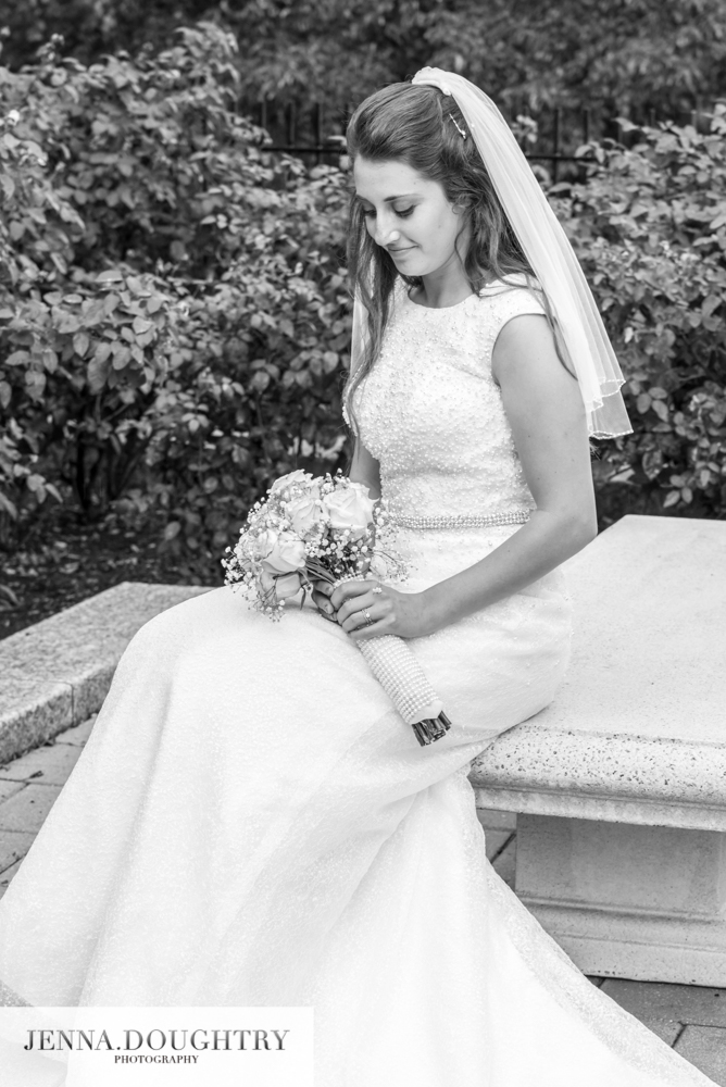 Wedding Photographer Mormon Temple Belmon MA Bridal portrait
