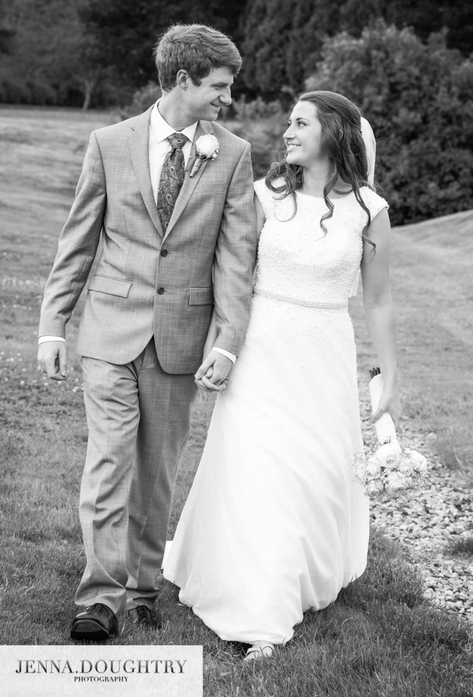 Wedding Photographer Exeter New Hampshire Bride & Groom BW