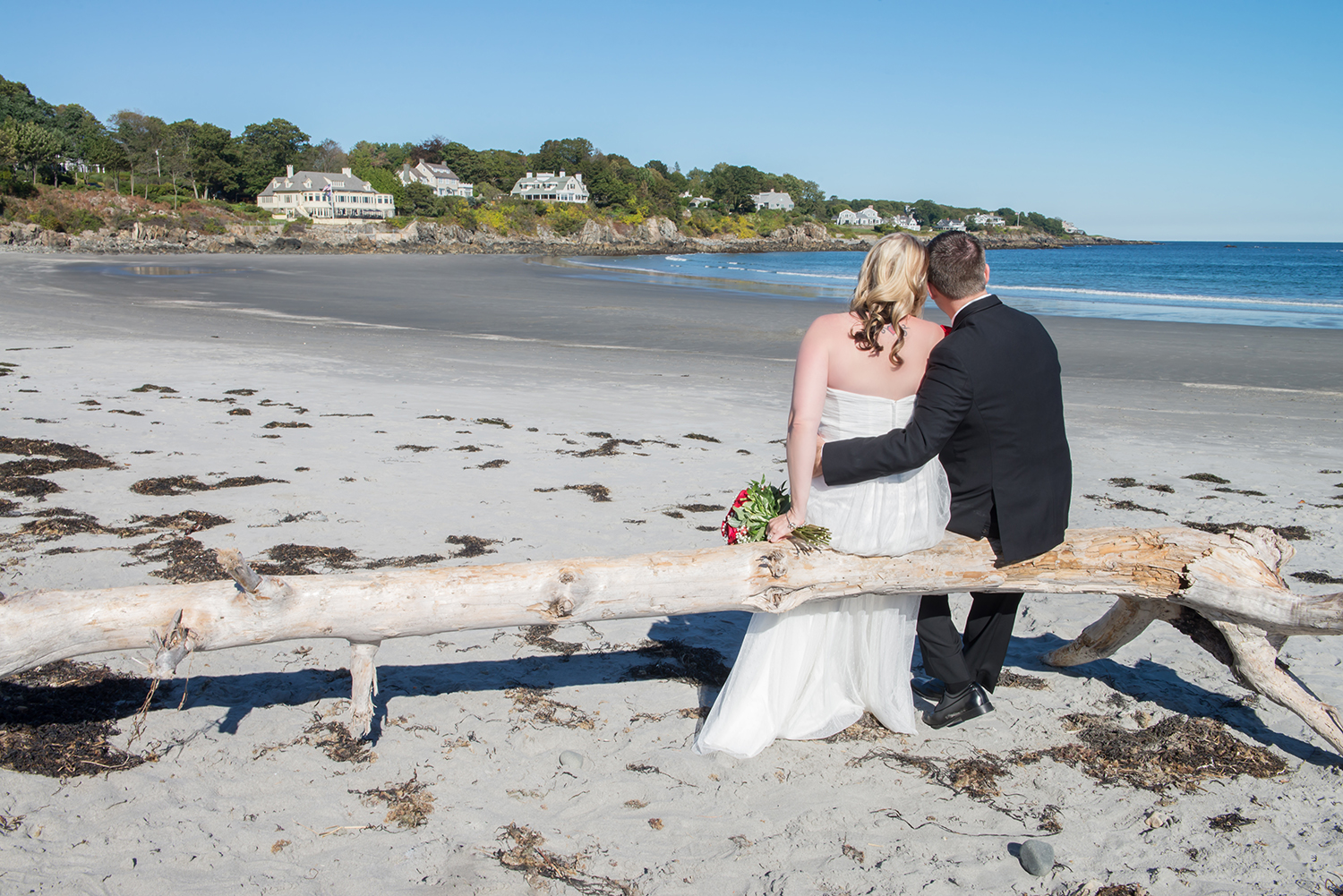 York Harbor Beach Wedding Maine