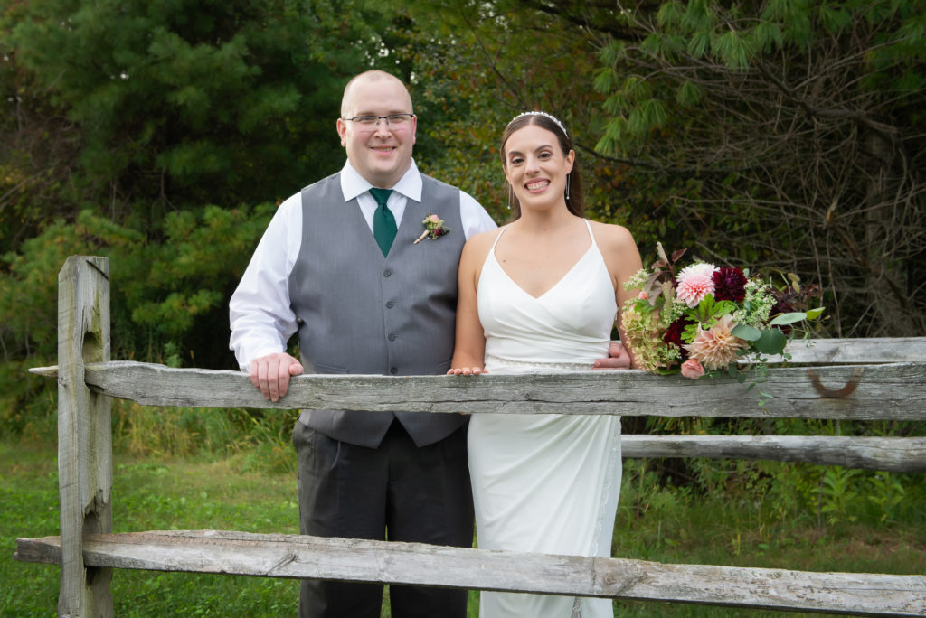 Wedding Photographer Bride & Groom York Maine Wedding