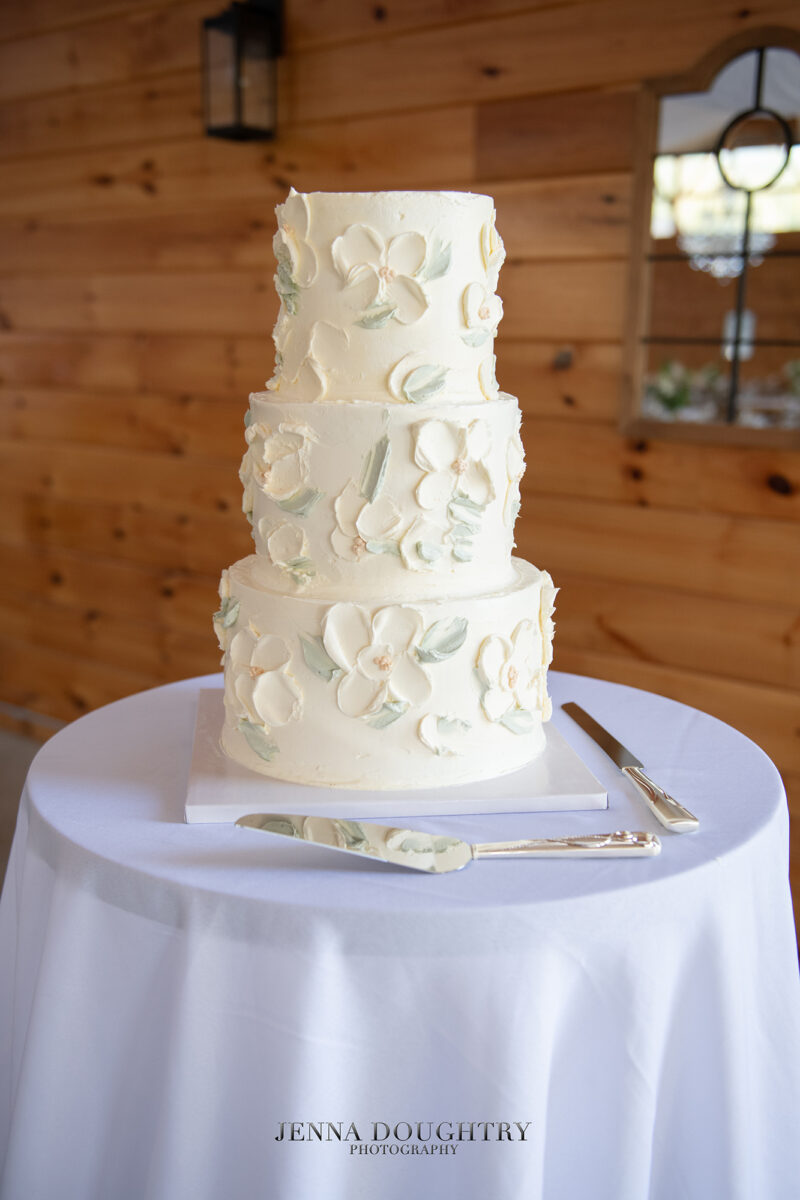 Wedding Cake Enchanted Gables Oakland Maine