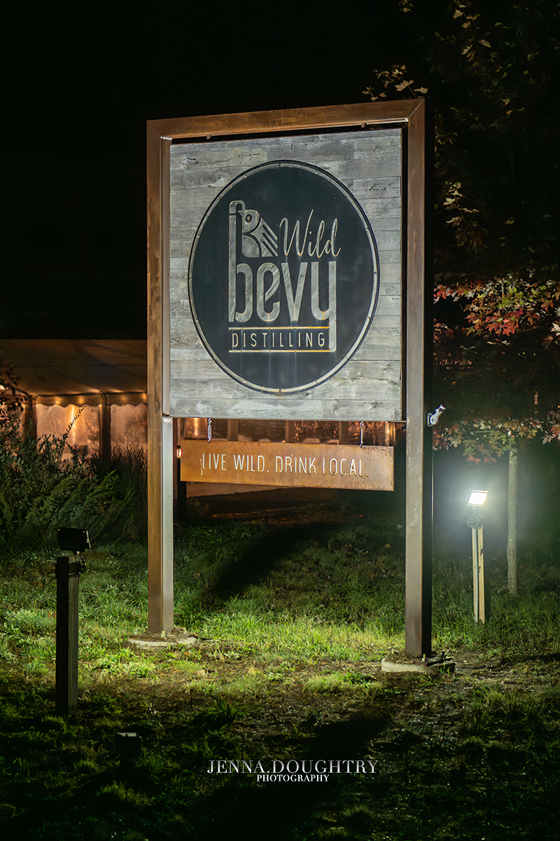 Wedding at Wild Bevy Distillery Wells Maine